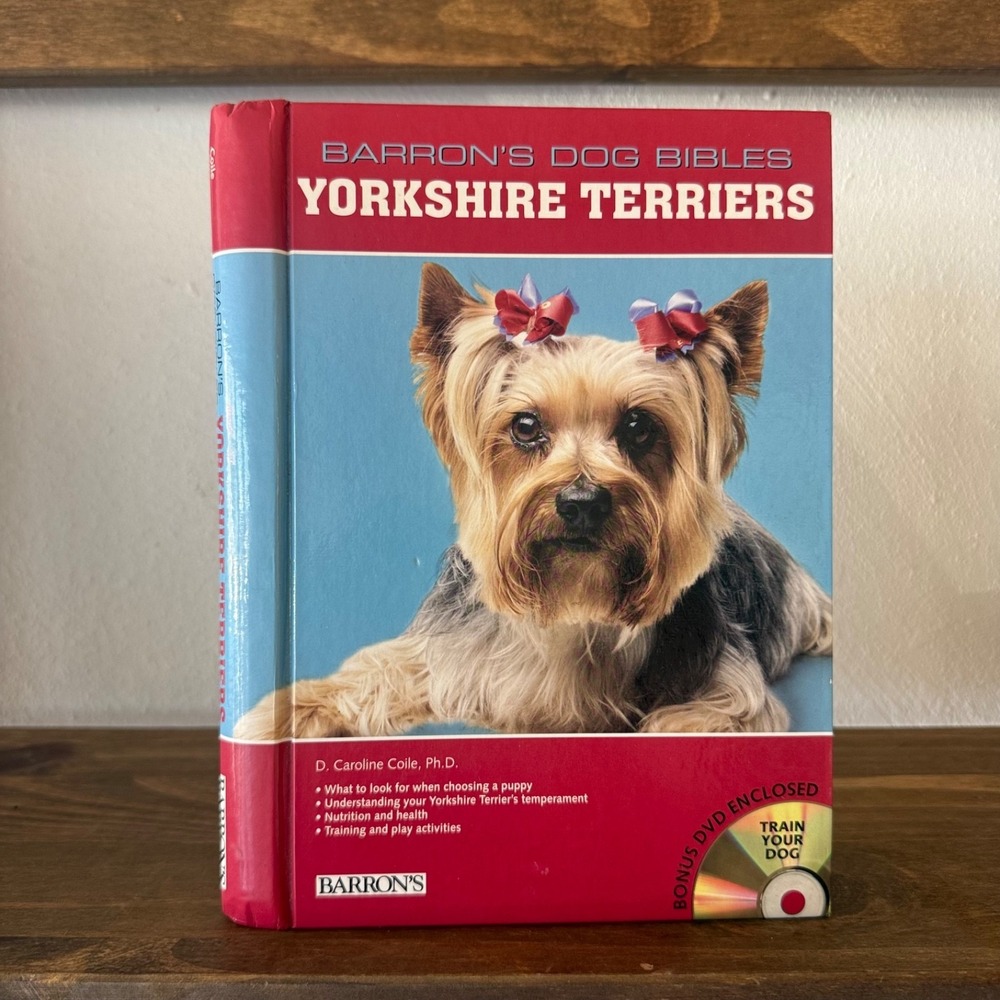 Barrons Dog Bibles Yorkshire Terriers Hardcover Book DVD 2009